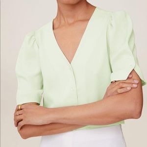 Puff-Sleeve Blouse